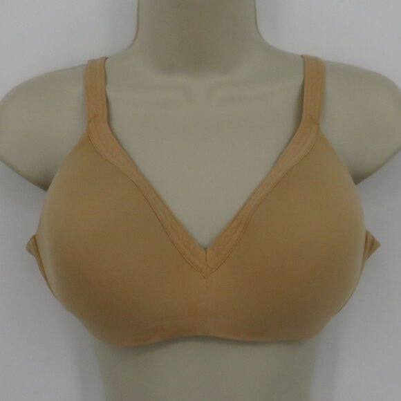 Warners 36C Bra 2055 Invisible Bliss Wireless T Shirt Solid Beige Lined Women - Picture 15 of 15